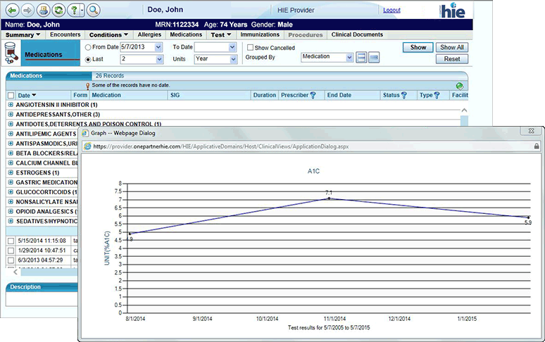 Clinical Viewer screenshot